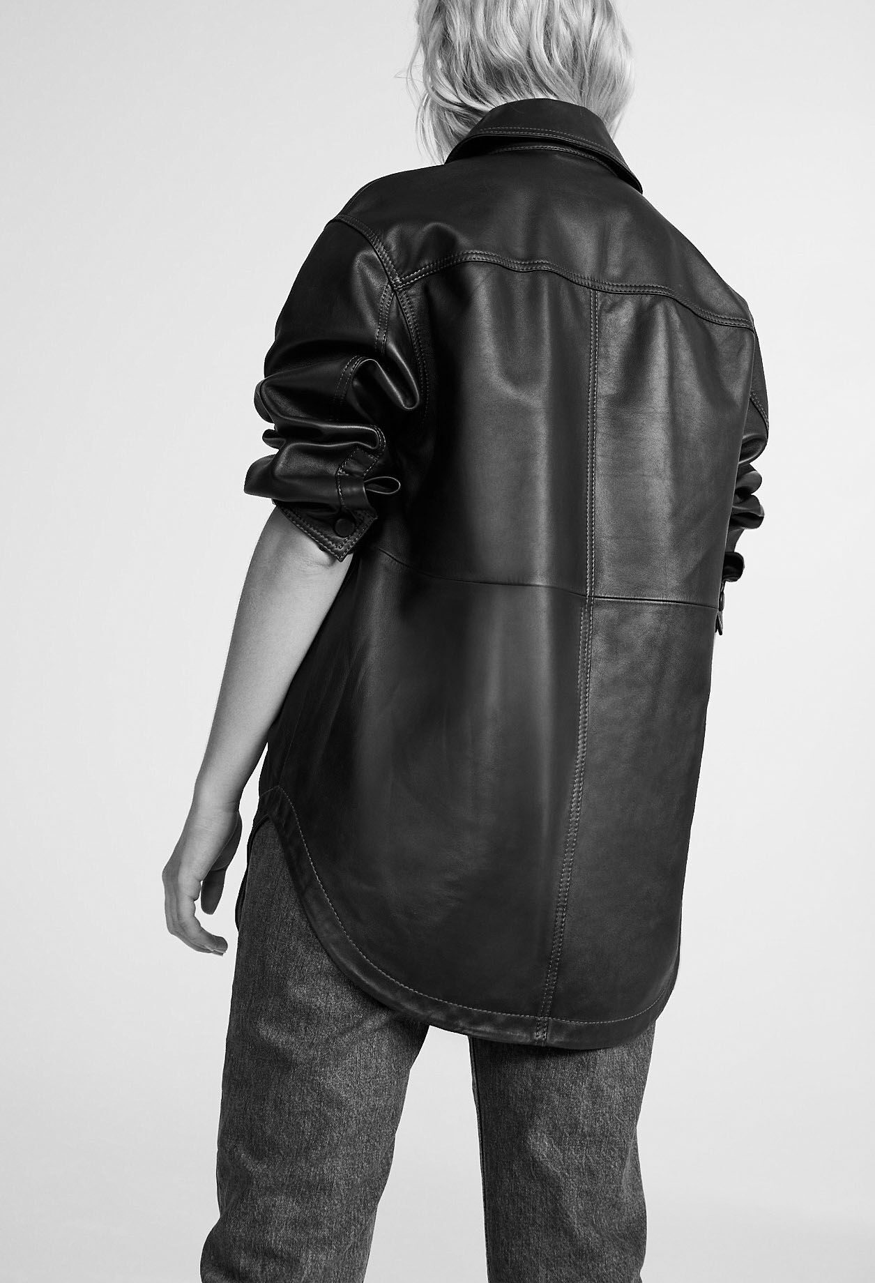 Leather shirt