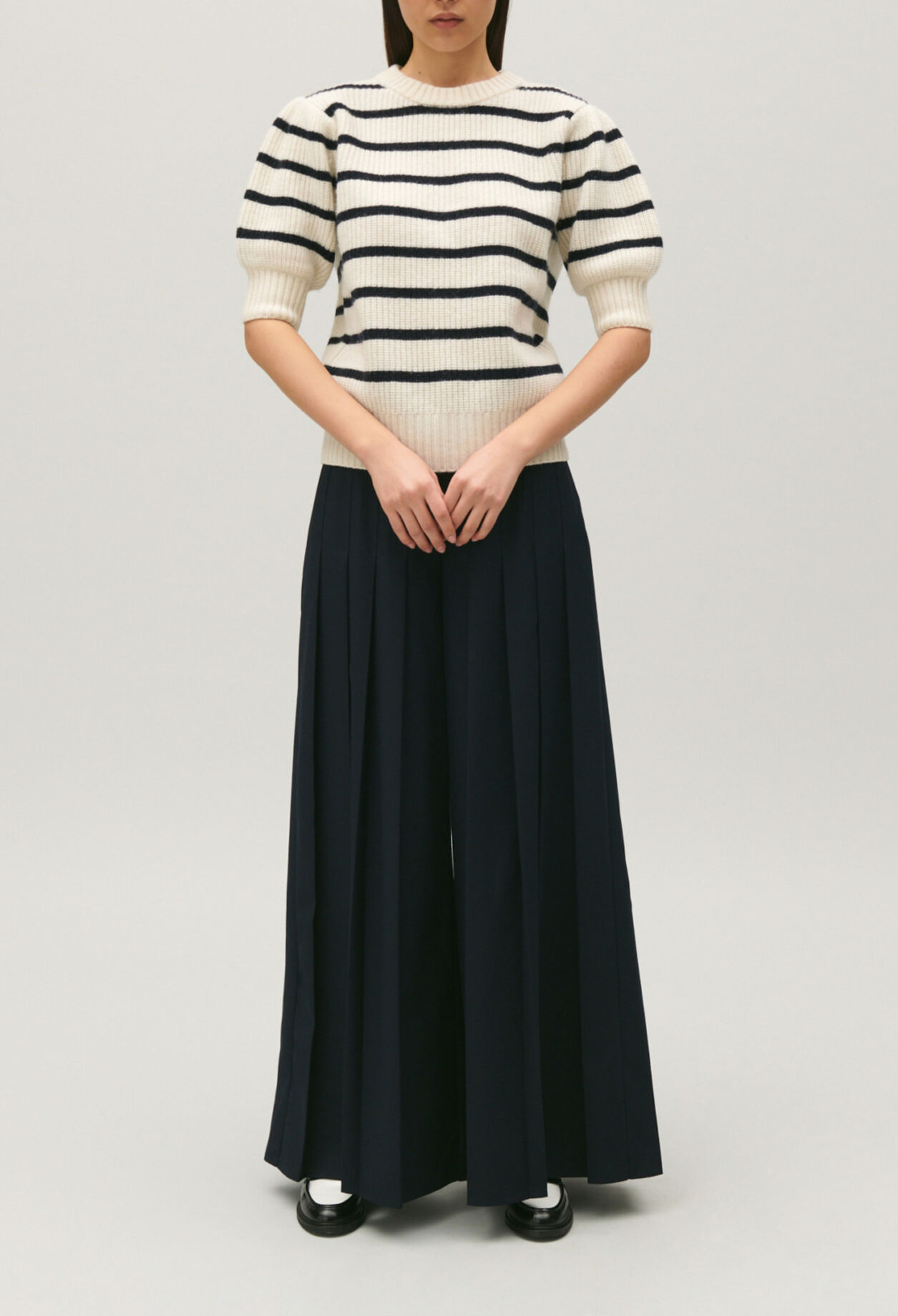 Thick knit Breton jumper