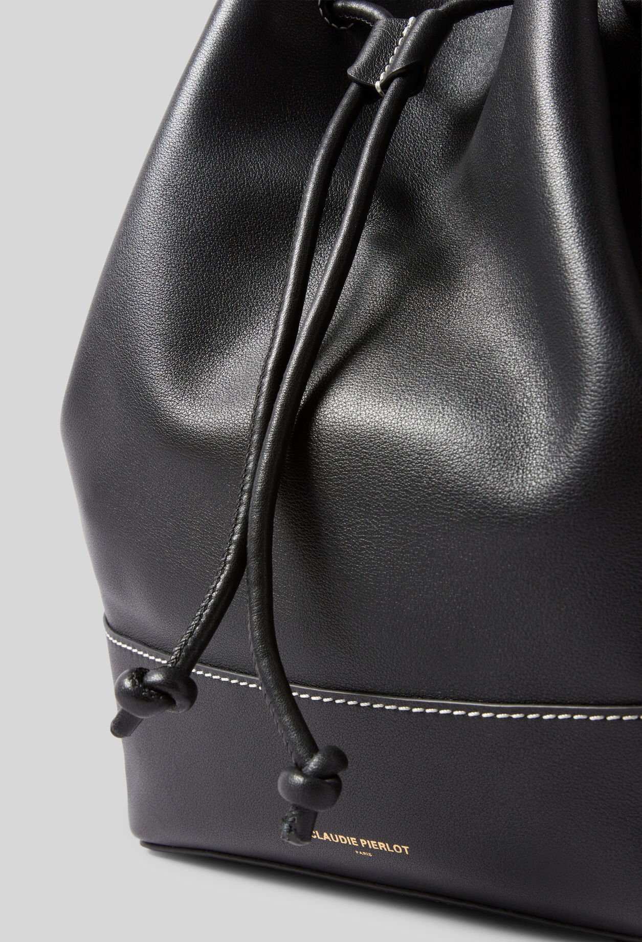 Large Leather Bucket Bag