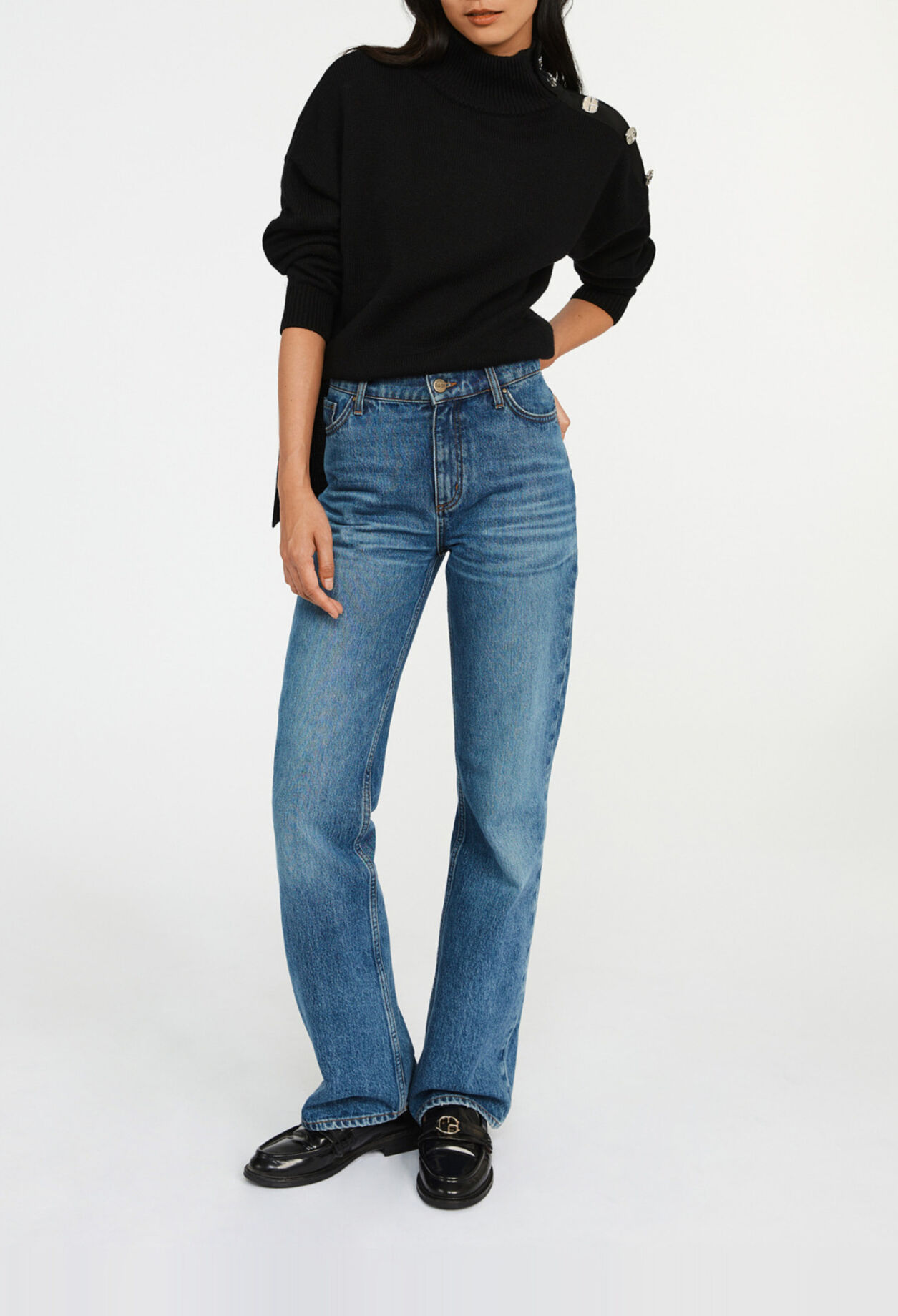 Oversize sweater in wool