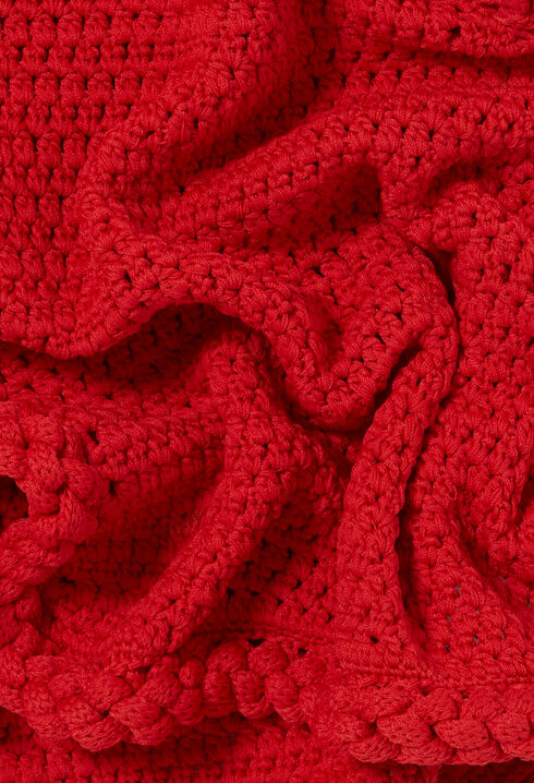 Sleeveless crochet cardigan
