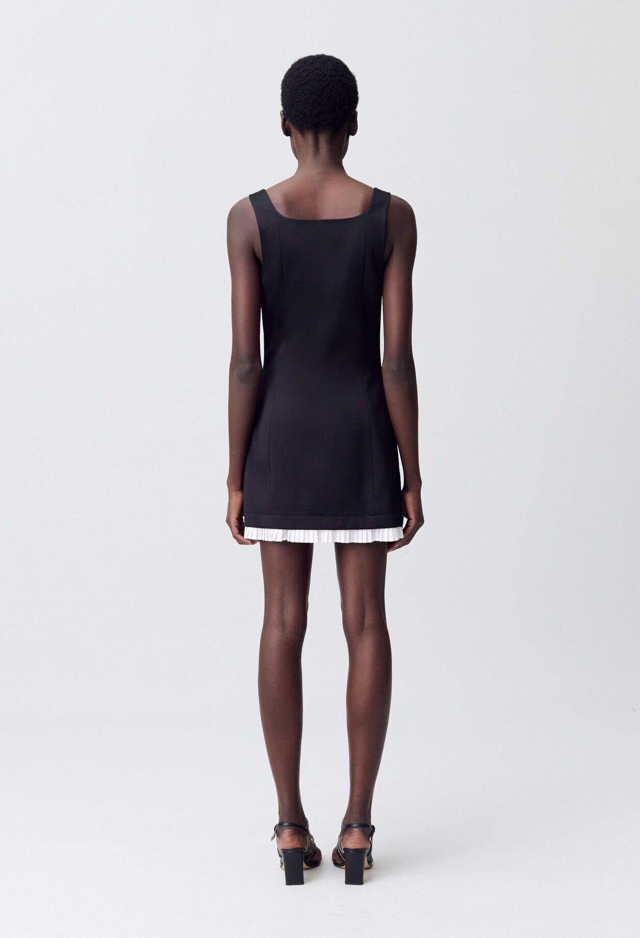 Pleated Mini Dress