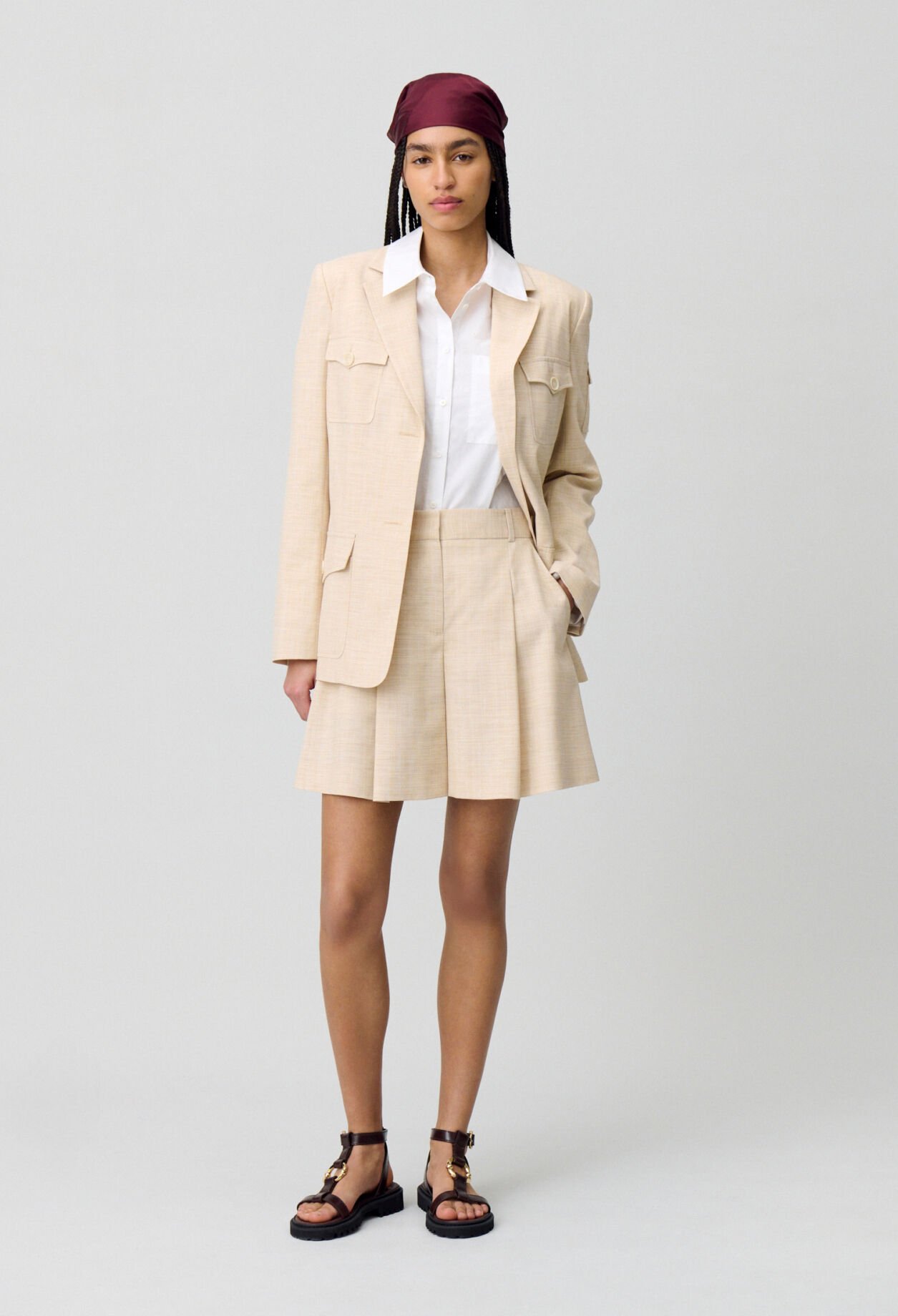 Pleated Shorts