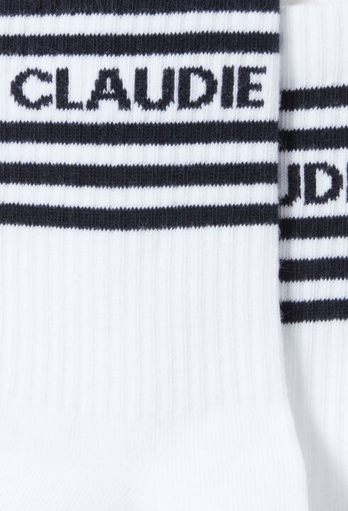 Navy Striped Sports Socks