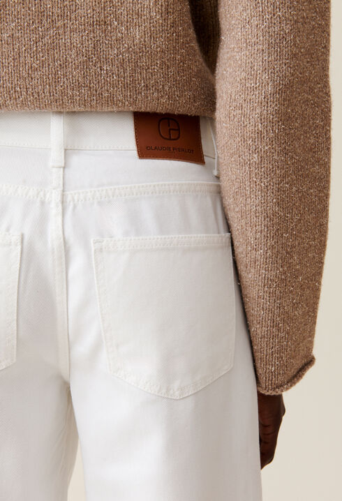 Ecru Michel Baggy Straight Jeans