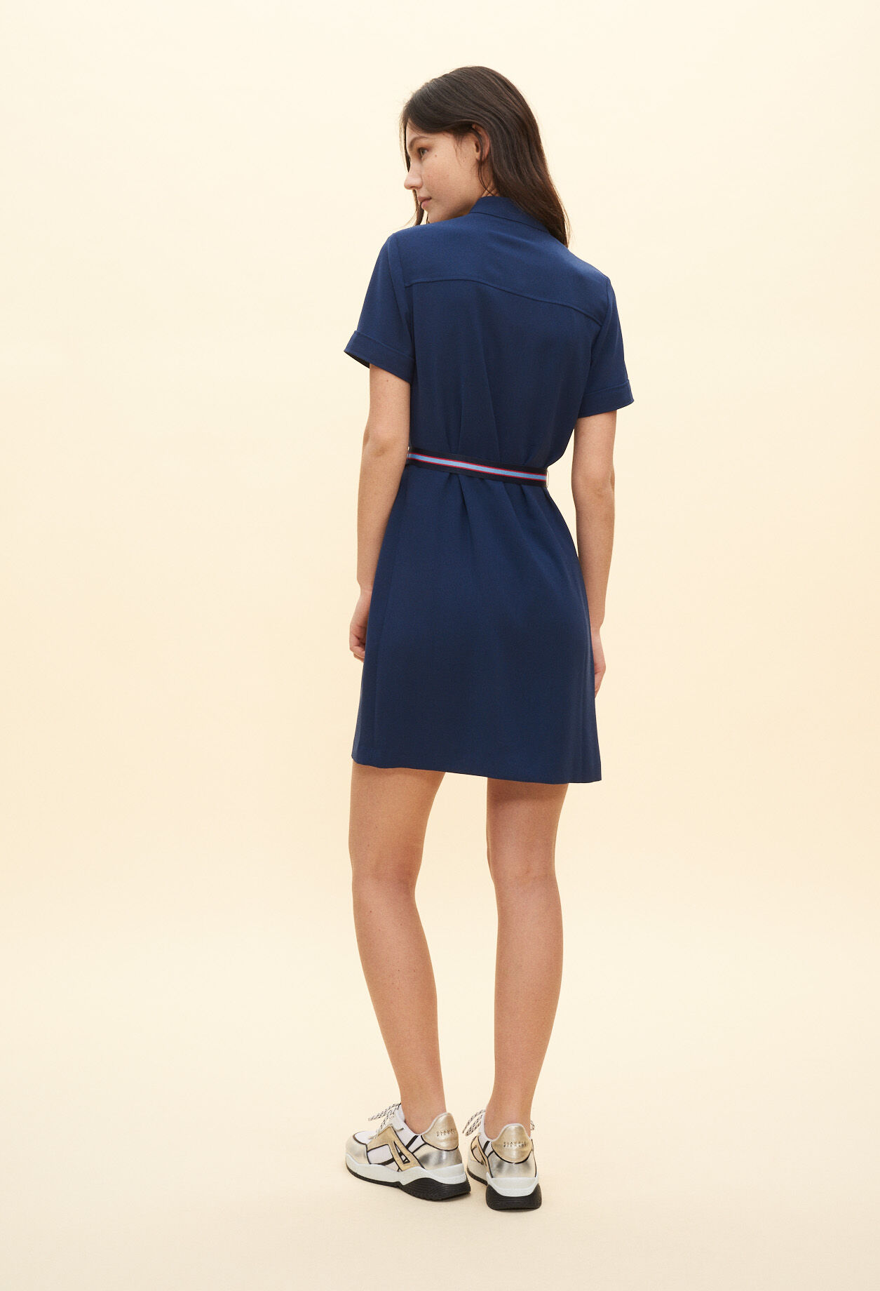Short belted dress