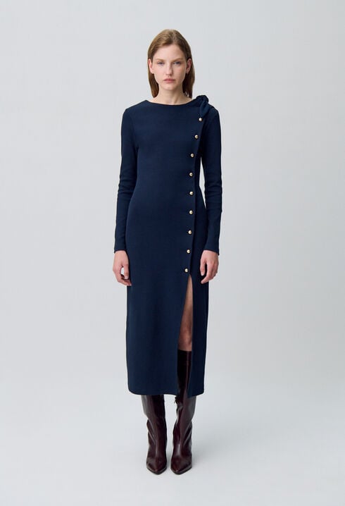 Long knit dress