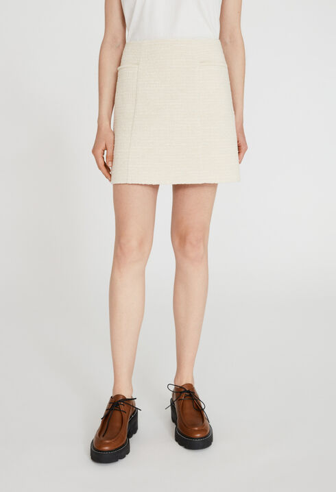 Jupe courte tweed