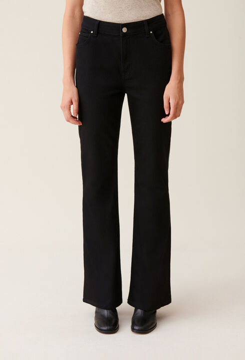 Black flared jeans