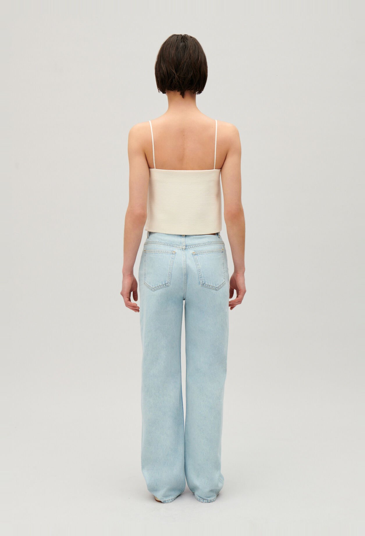Tweed crop top