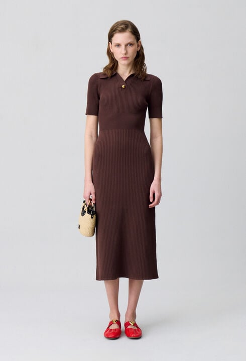 Mid-length knitted dress