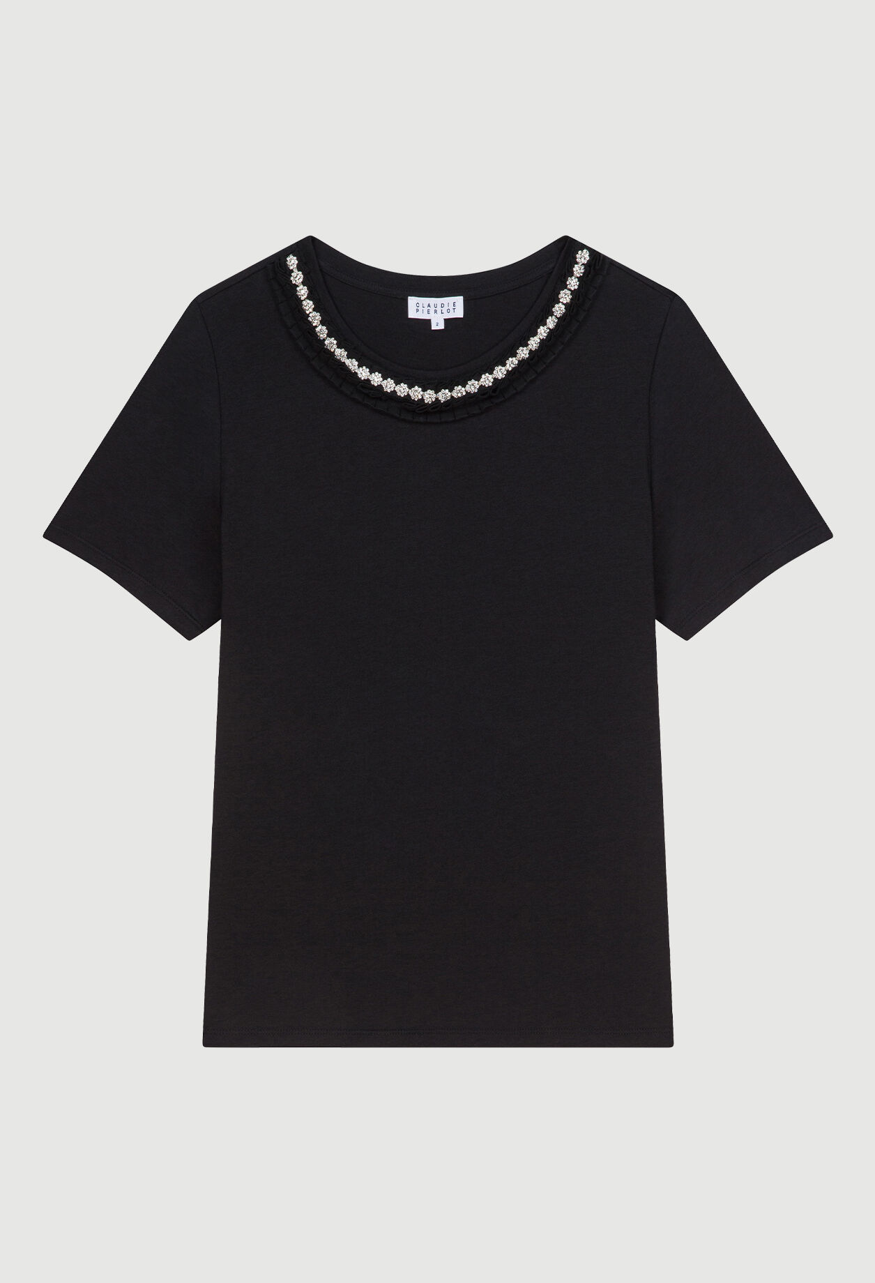 T-shirt with rhinestones