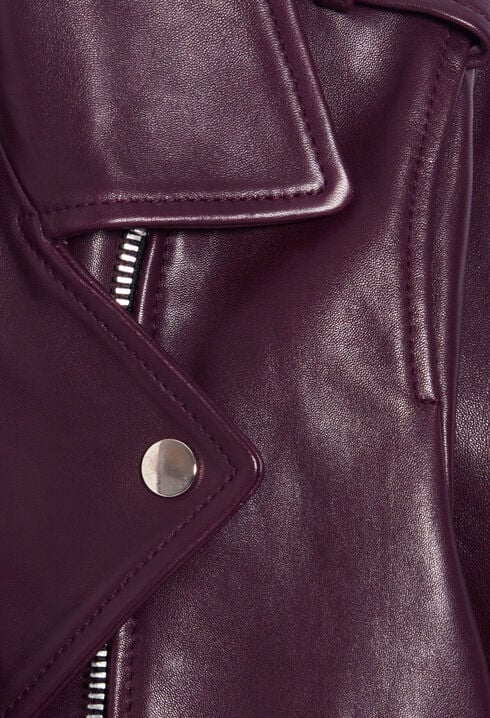 Black smooth leather jacket