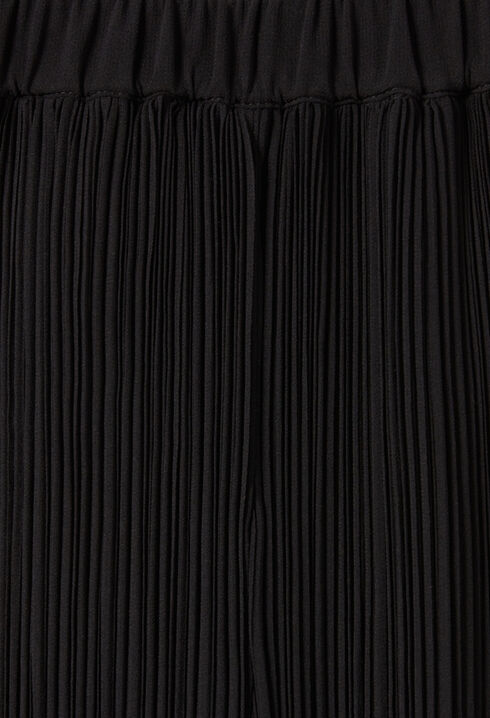 Pleated Flowy Ruffle Trousers
