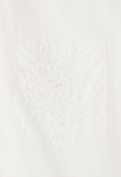 Embroidered White Shirt