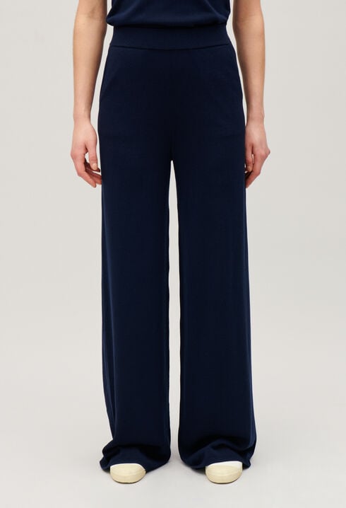 Floaty knit trousers