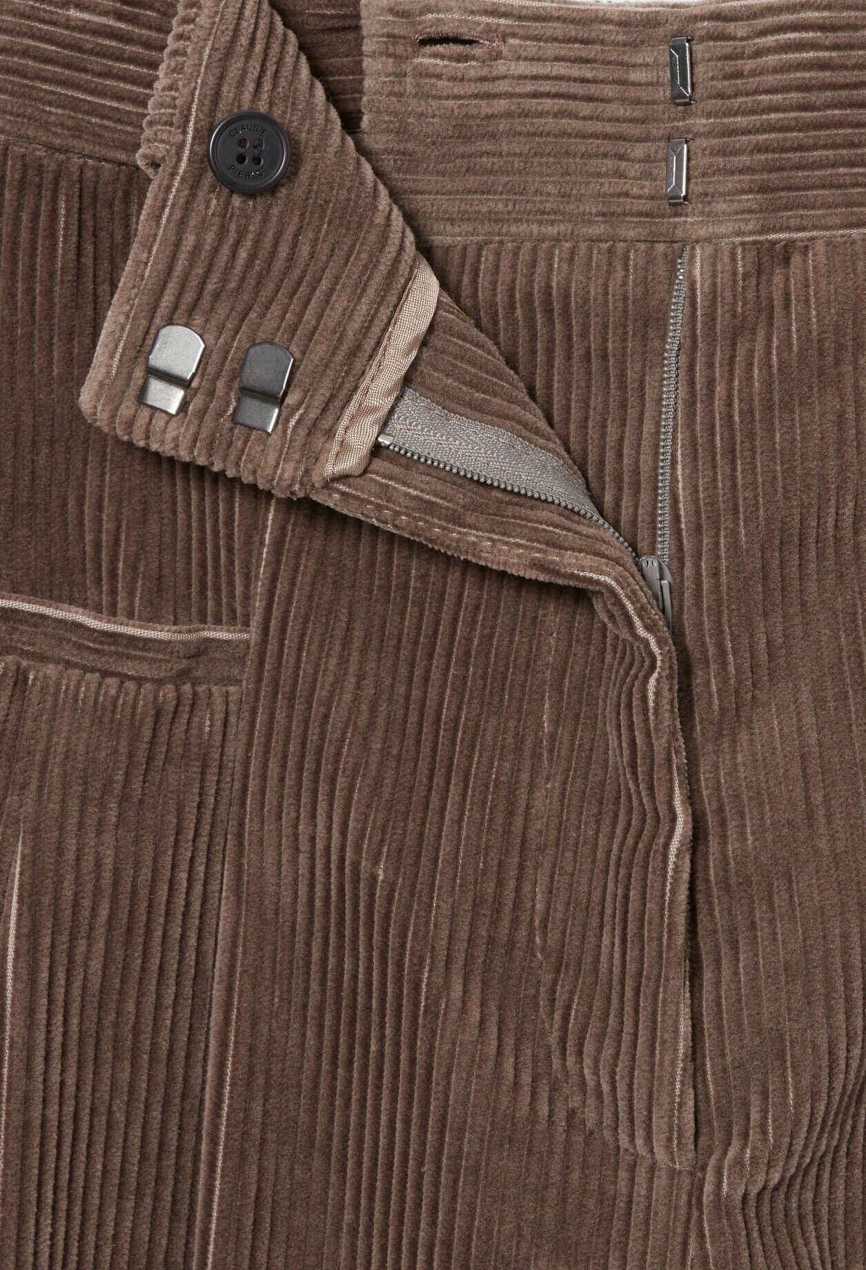 Wide-Leg Velvet Trousers