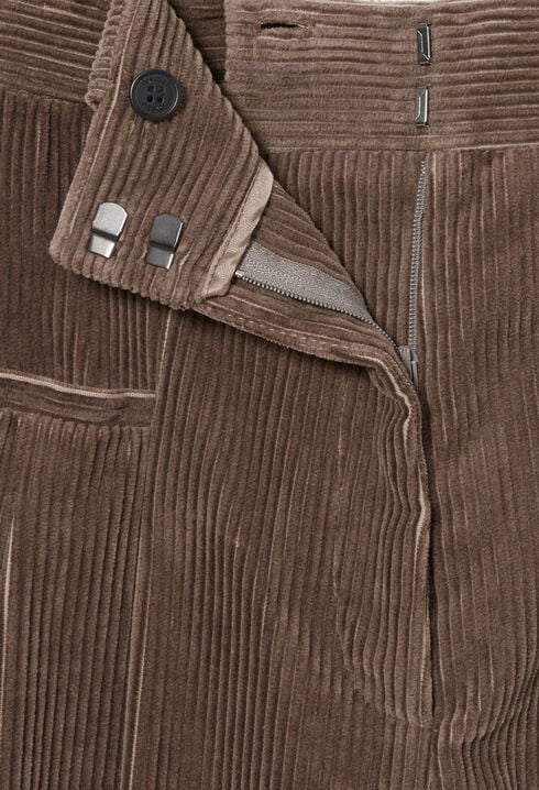 Wide-Leg Velvet Trousers