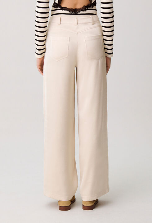 Satin trousers