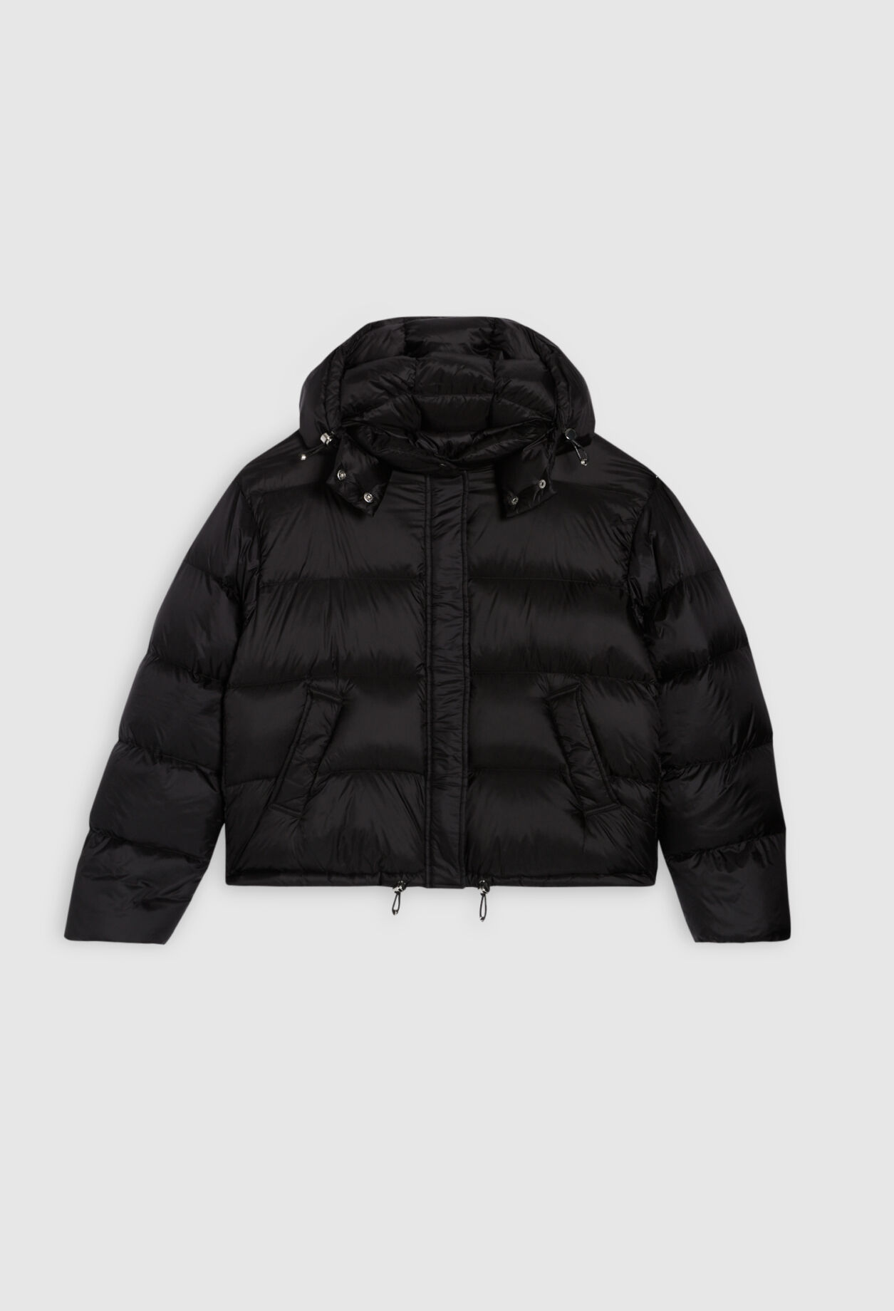 Quilted hooded puffer jacket