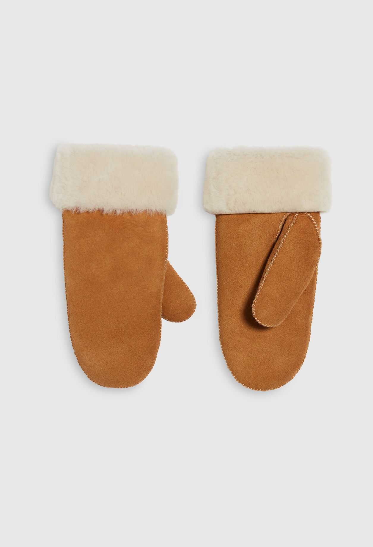 Shearling mittens