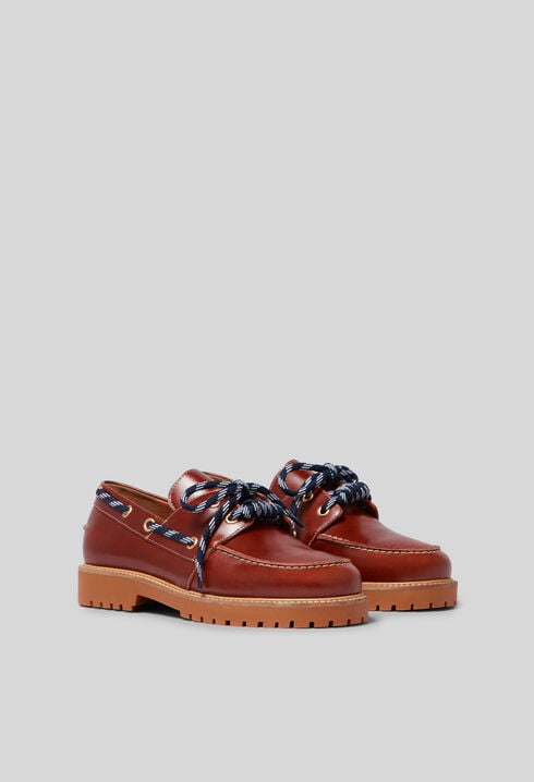 Belem leather boat shoes