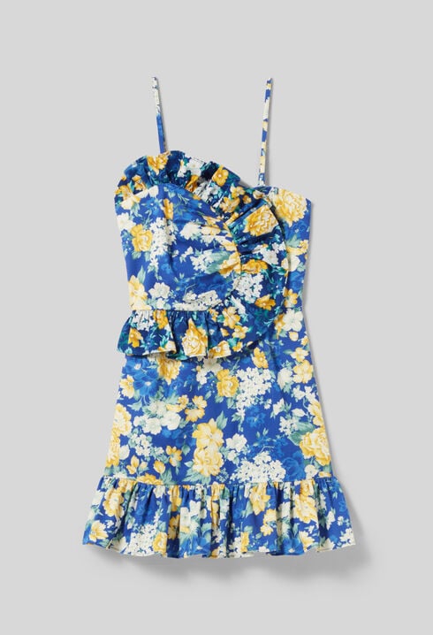 Frilled Short Dress