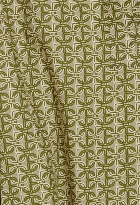 Short green monogram dress