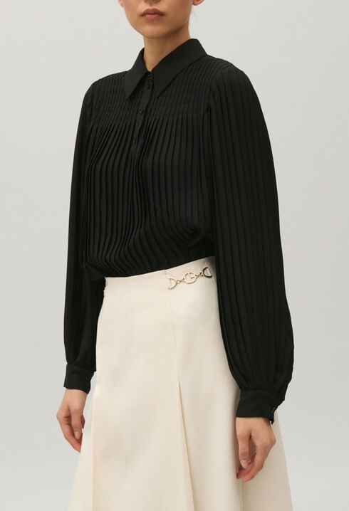 Pleated blouse