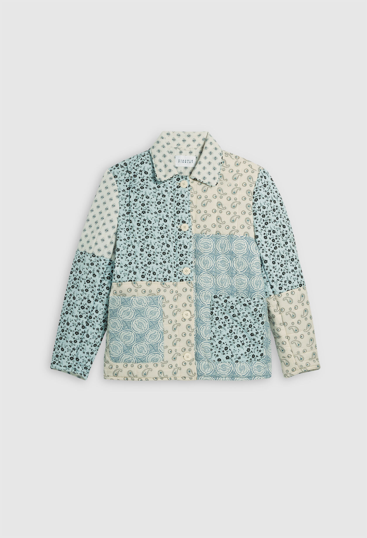 Patterned fleece jacket