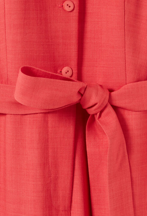 Belted terracotta jumpsuit