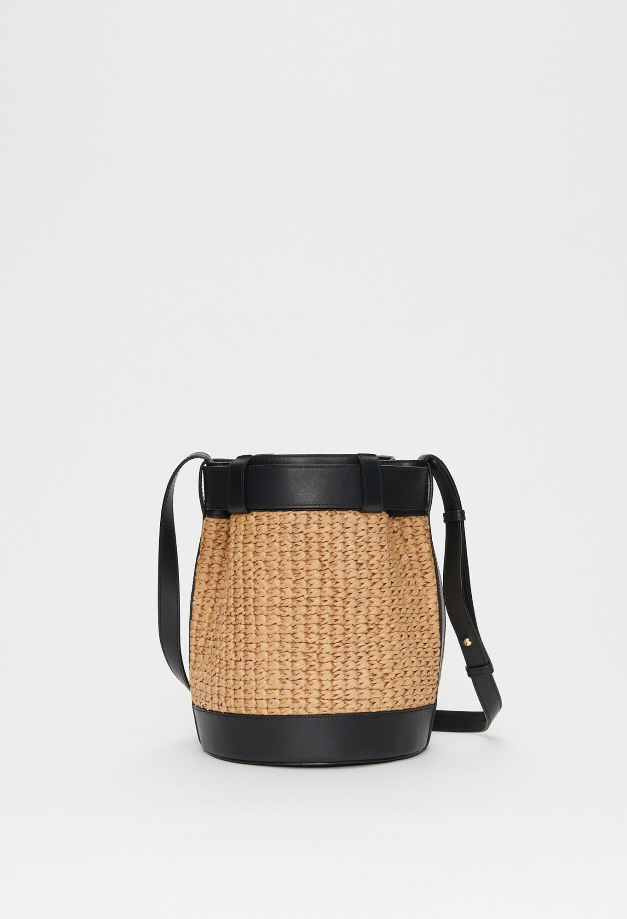 Eco-friendly leather bucket bag