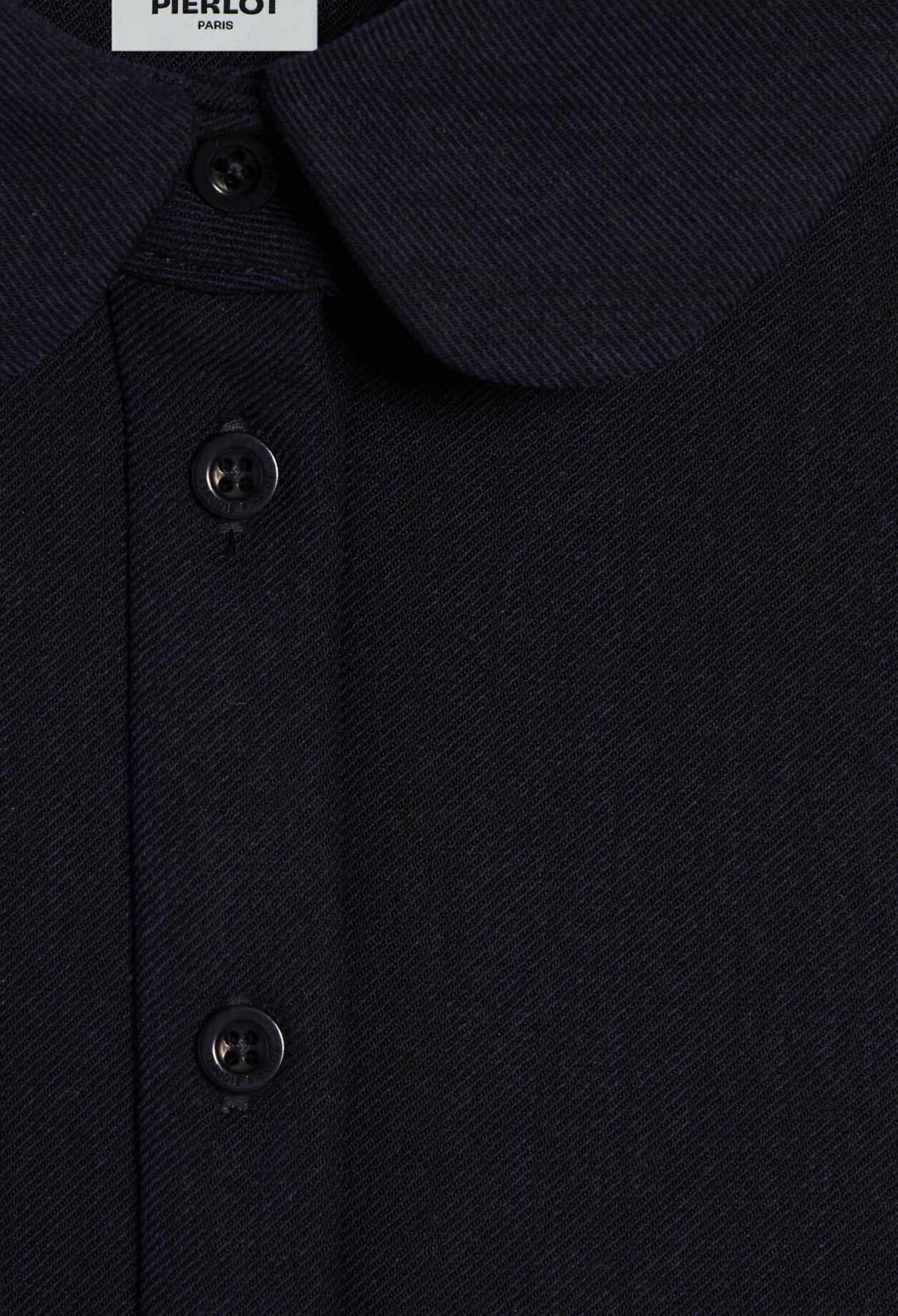 Navy knitted removable collar