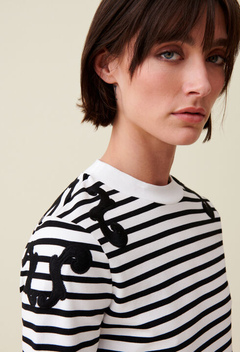 Ecru long sleeved top