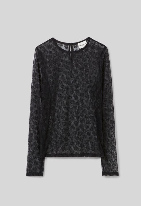 Sheer lace top