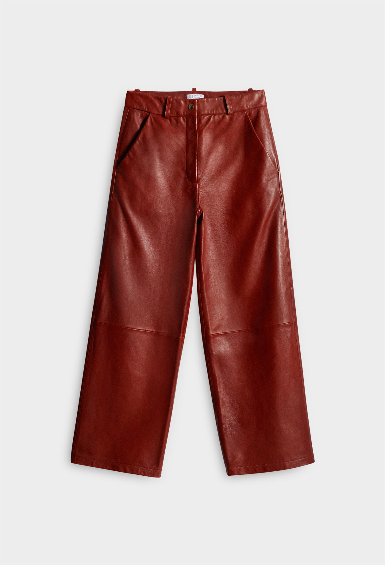 Eco-friendly leather trousers