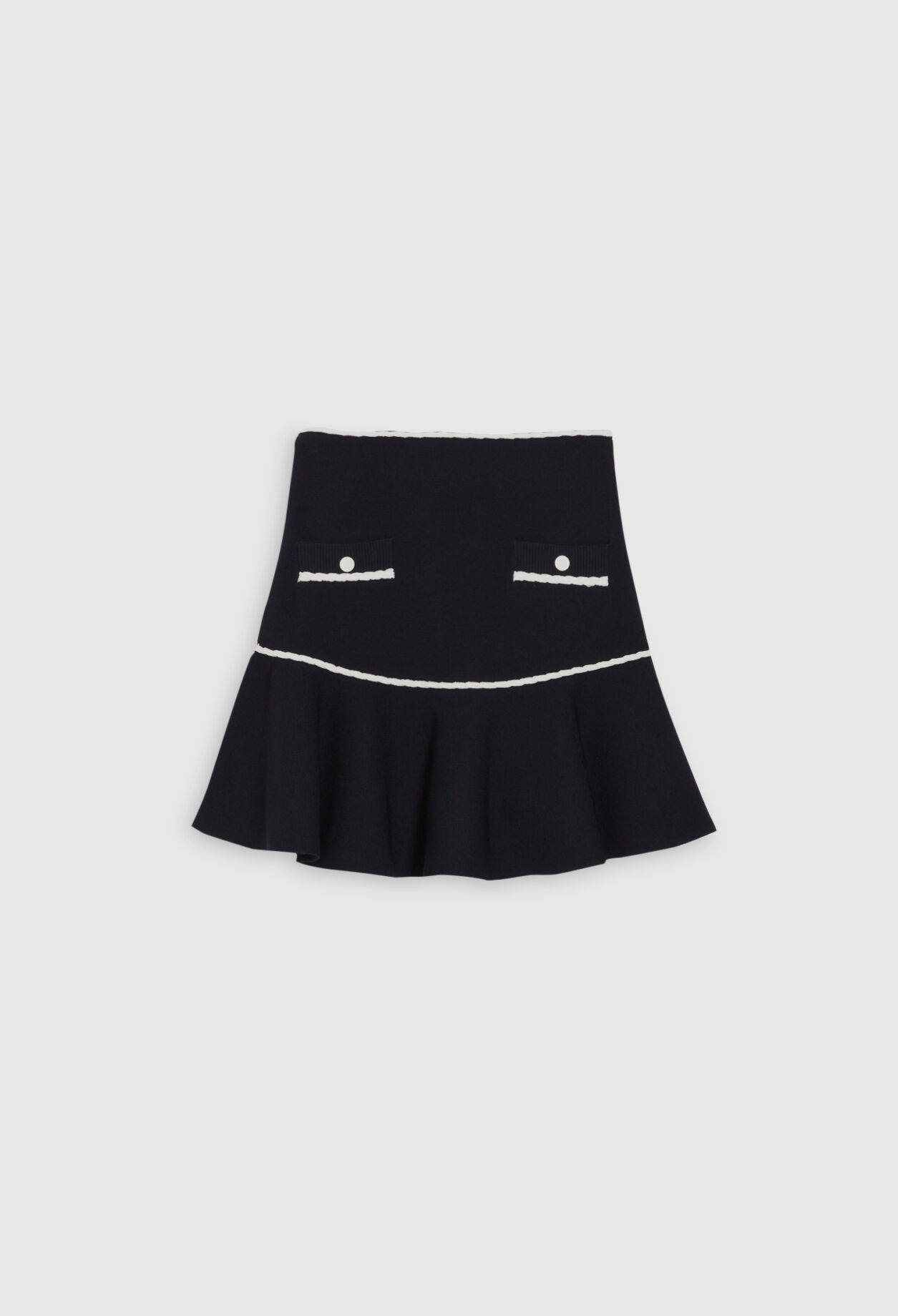 Knit short skirt