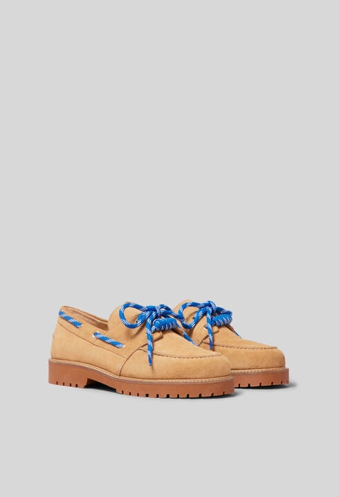 Suede boat shoes
