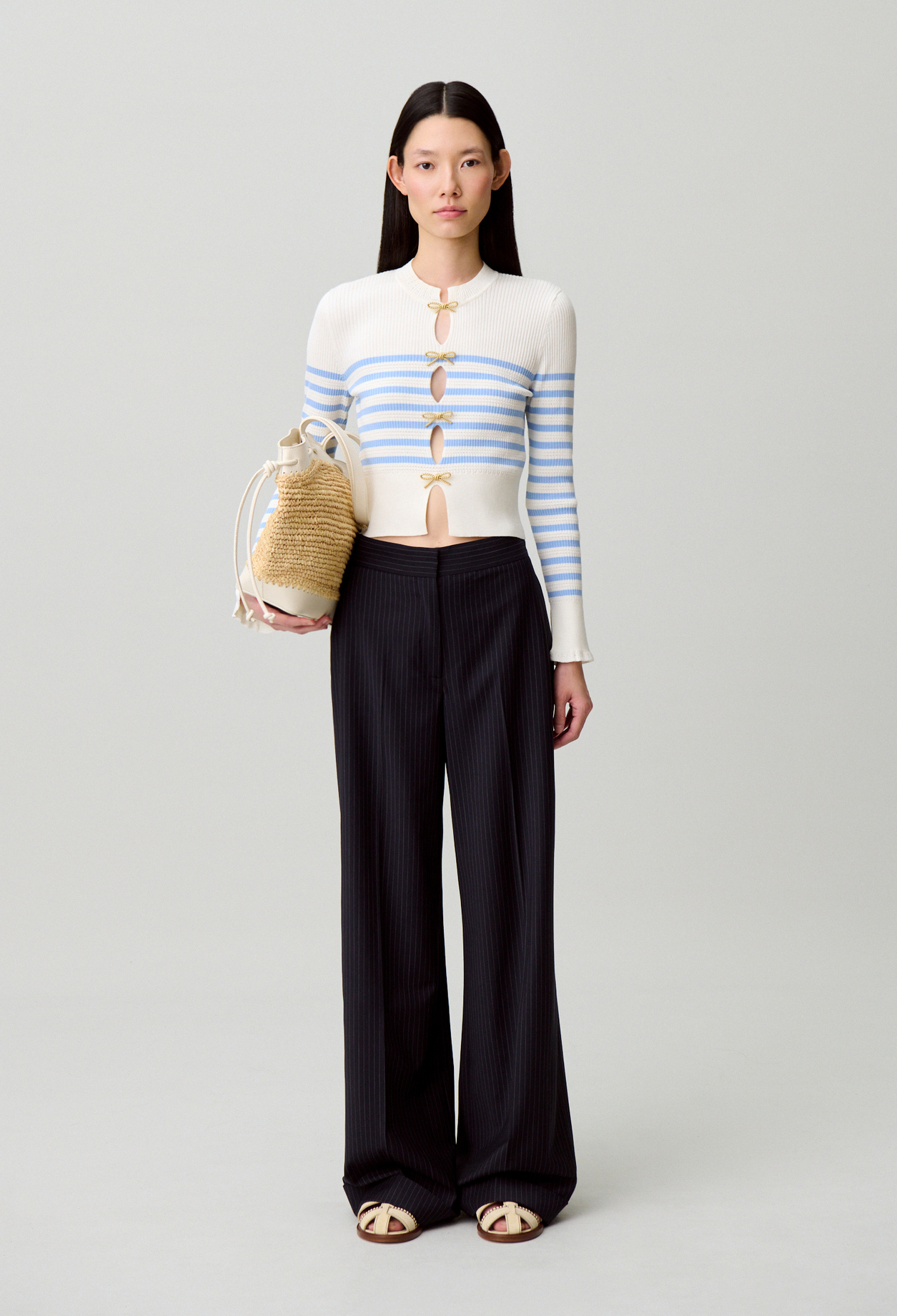 Fine-knit jumper - Woman - Dual-color - Claudie Pierlot