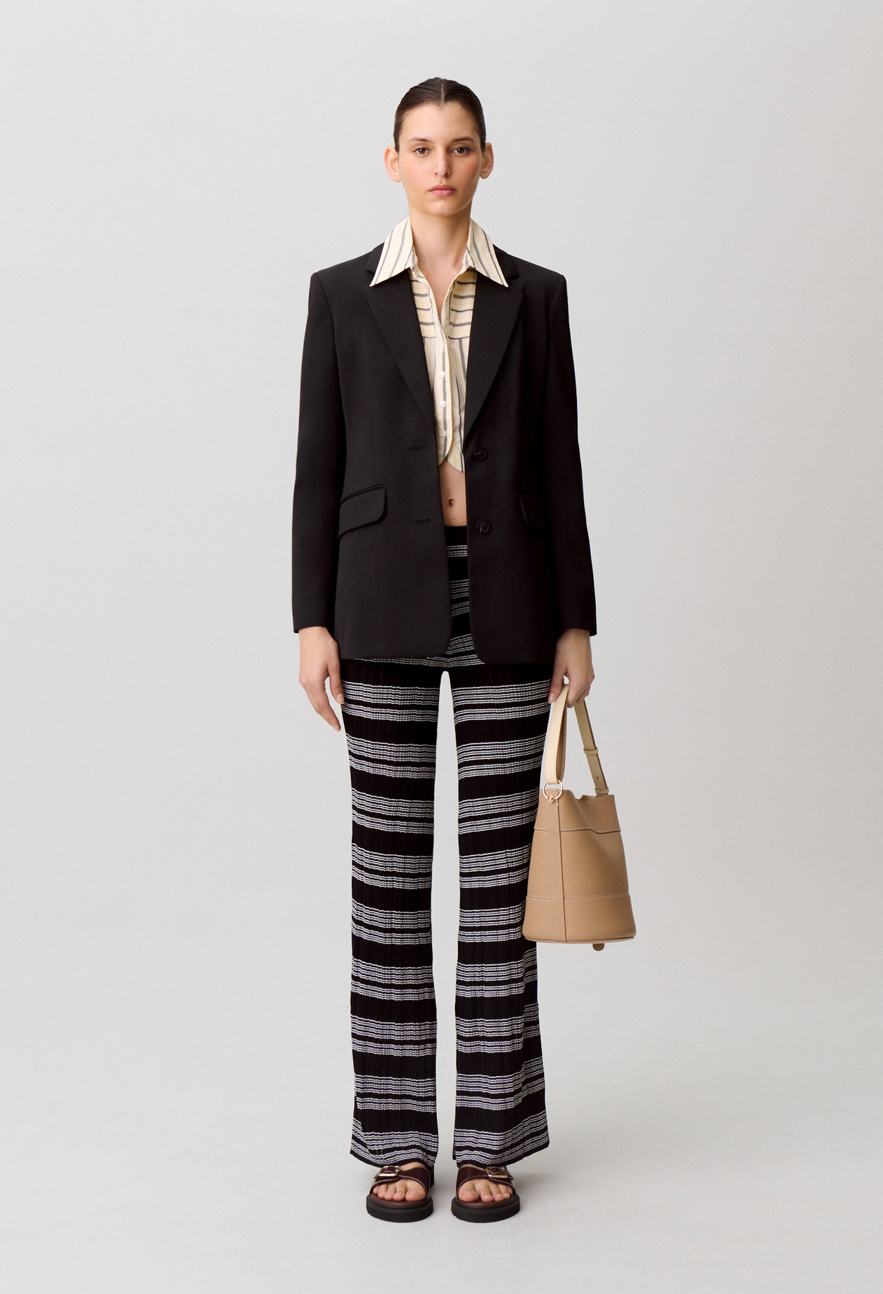 Striped knit trousers - Woman - Multicolored - Claudie Pierlot