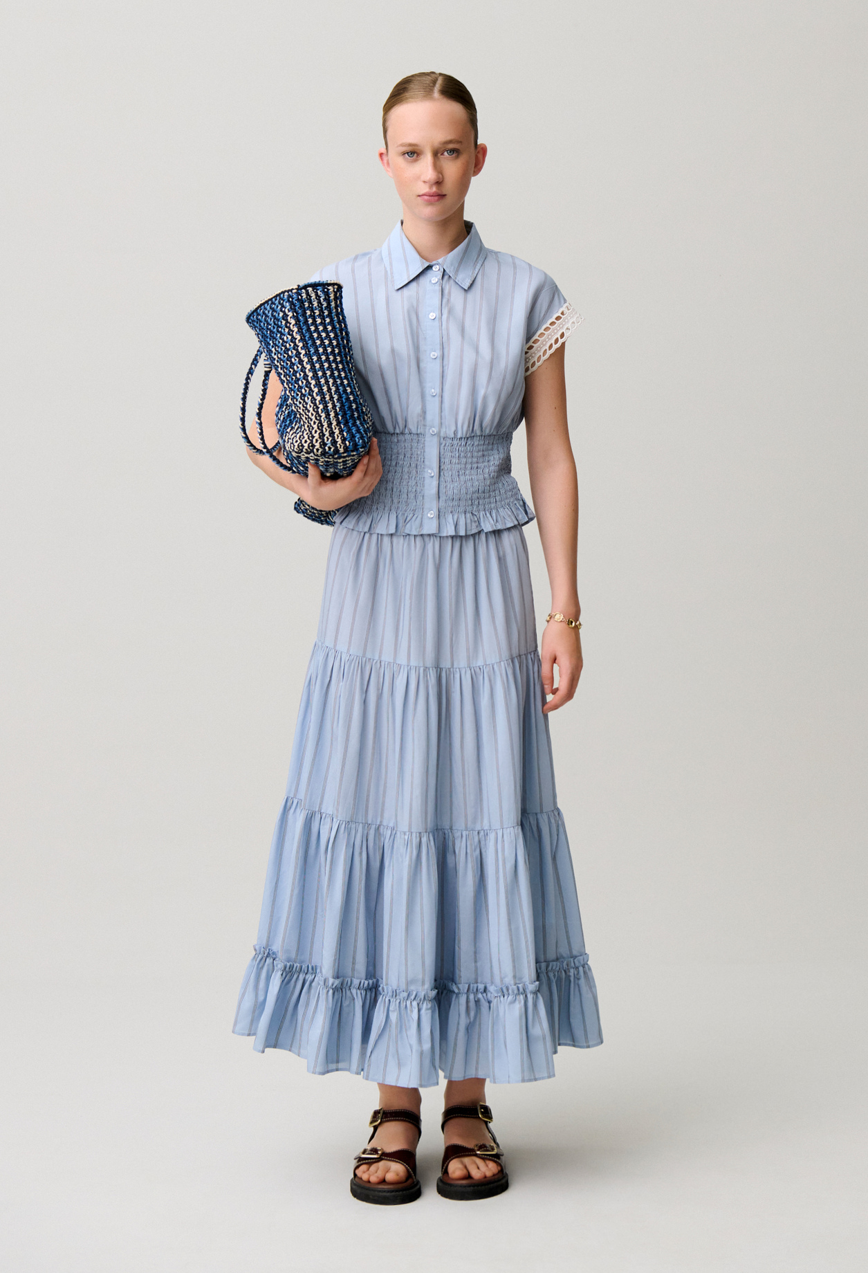Sleeveless striped shirt - Woman - Dual-color - Claudie Pierlot
