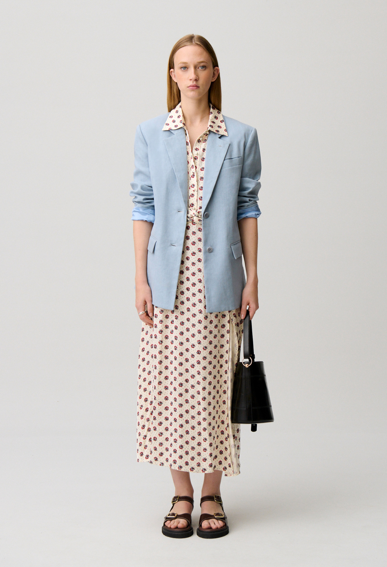 Tailored blazer - Woman - Grey blue - Claudie Pierlot