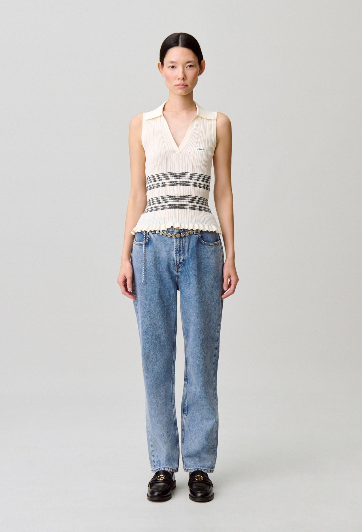Fine knit top - Woman - Multicolored - Claudie Pierlot