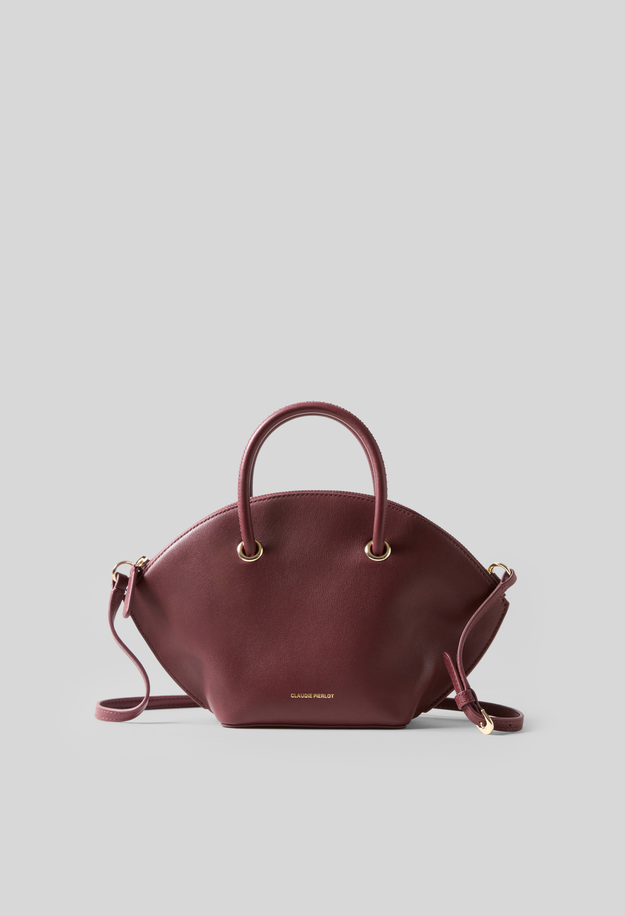Grelot smooth leather bag - Woman - Cherry - Claudie Pierlot