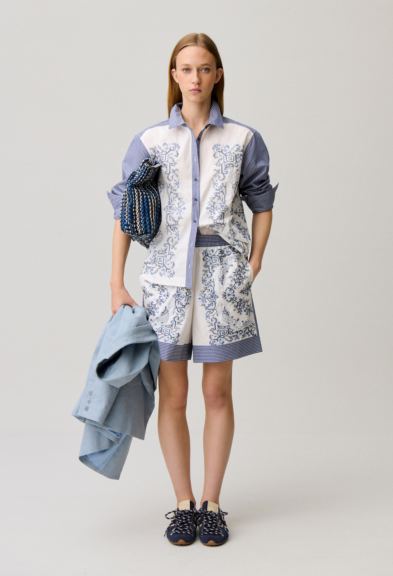 Striped cotton shirt - Woman - Dual-color - Claudie Pierlot