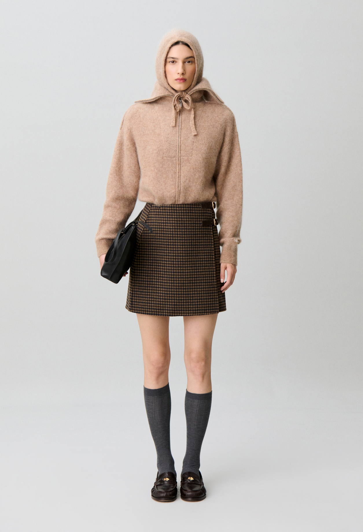 Checked wrap skirt - Woman - Dual-color - Claudie Pierlot