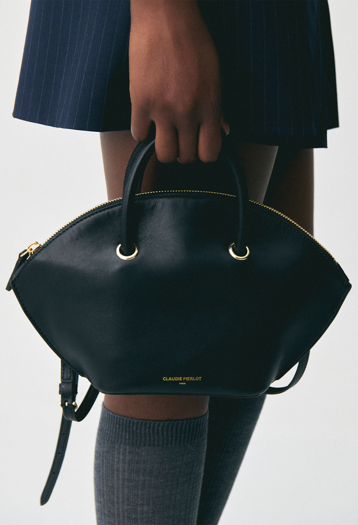 Grelot smooth leather bag - Woman - Black - Claudie Pierlot