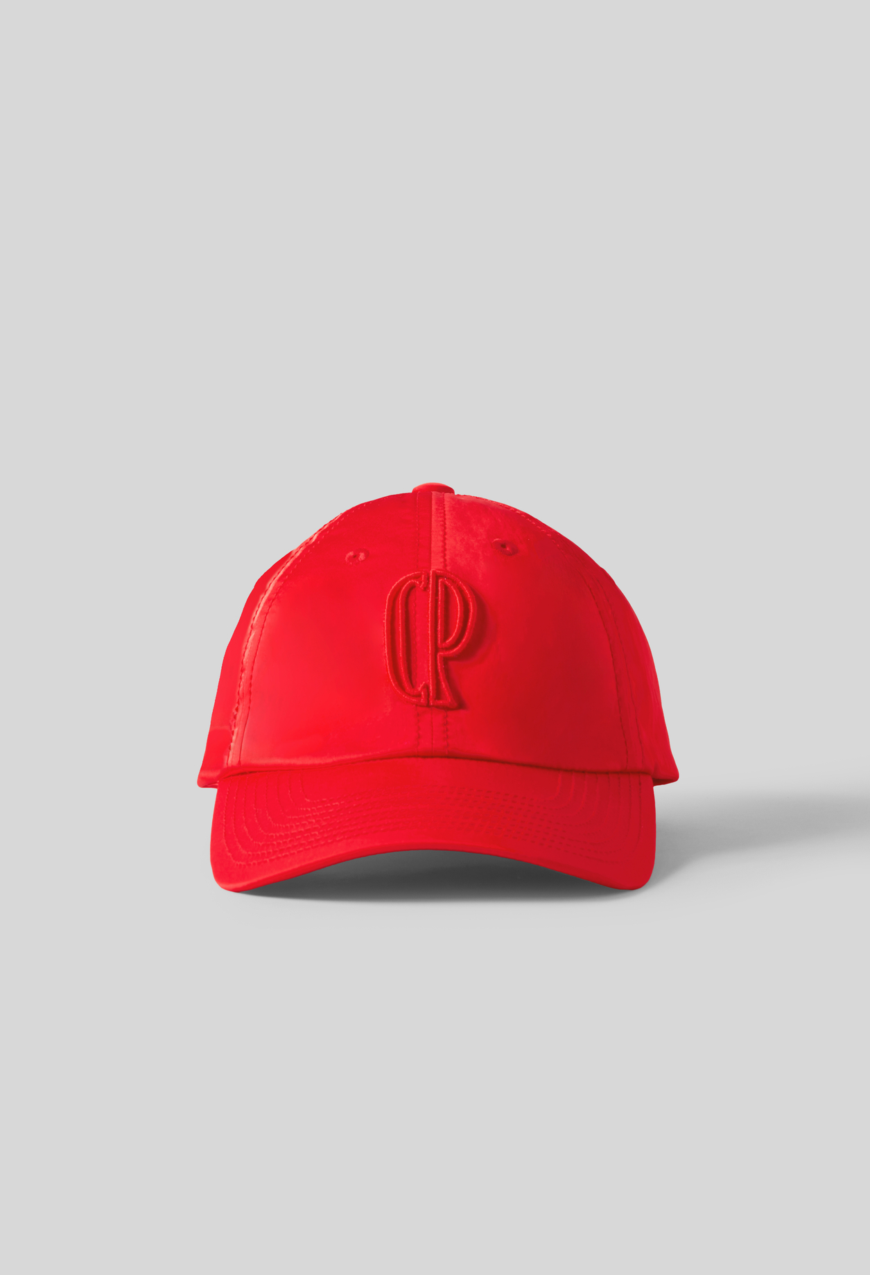 Embroidered CP monogram cap - Woman - Red - Claudie Pierlot