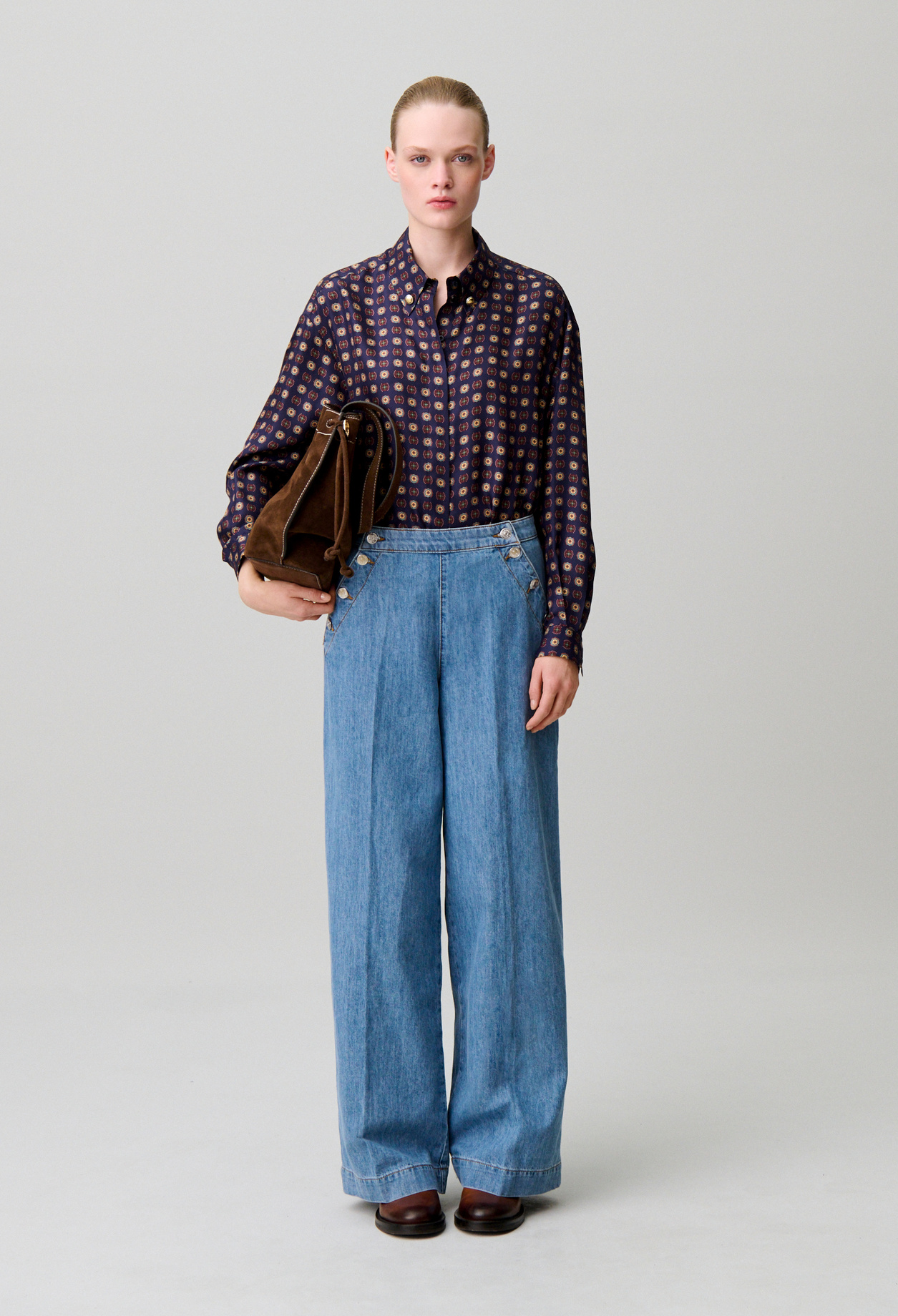 Sailor denim jeans - Woman - Light blue denim - Claudie Pierlot