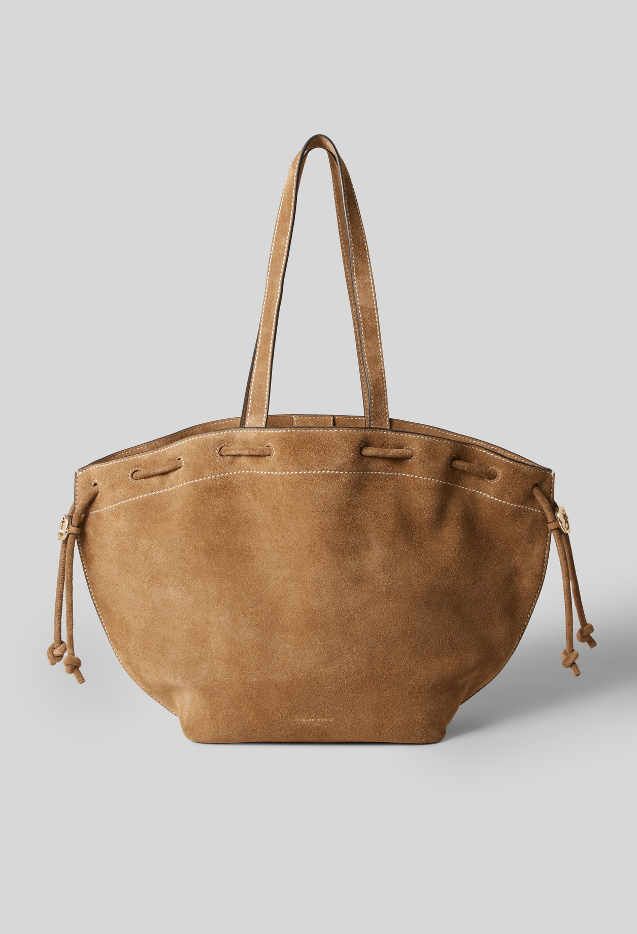 Alban suede leather bag - Woman - Sand - Claudie Pierlot